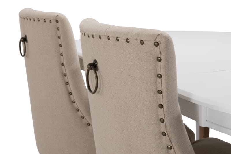 Läckö Spisebord med 4 Viktoria stoler - Beige - M�øbler - Bord - Spisegrupper