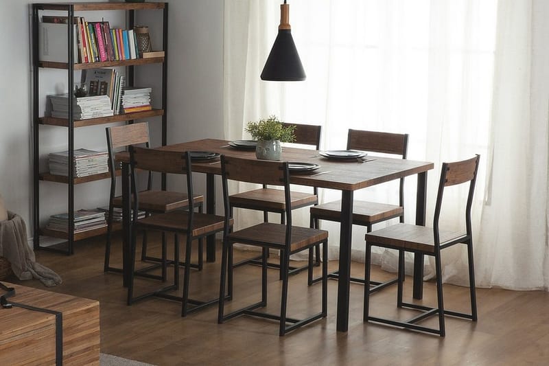 Laredo Spisegruppe 90 cm - Svart - Møbler - Bord - Spisegrupper