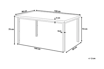 Laredo Spisegruppe 90 cm - Svart - Møbler - Bord - Spisegrupper