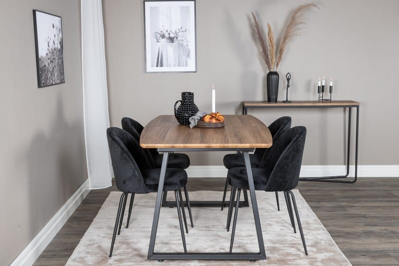 Leah Forlengningsbar bord med 4 Foyos Spisestoler - Møbler - Bord - Spisegrupper