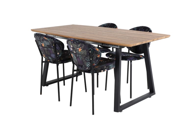 Leah Forlengningsbar bord med 4 Moncoll Spisestoler - Møbler - Bord - Spisegrupper