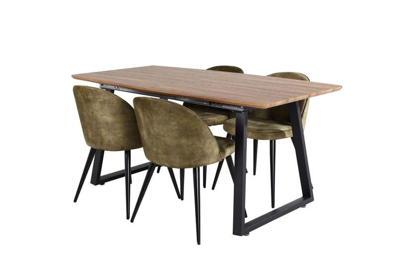 Leah Forlengningsbar bord med 4 Sedavi Spisestoler, undefined