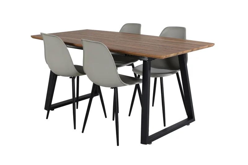 Leah Forlengningsbar bord med 4 Ypas Spisestoler, undefined