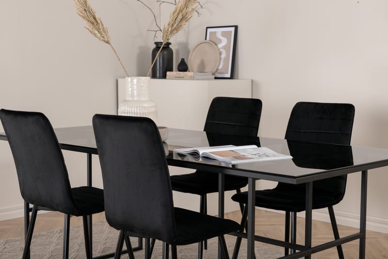 Leif Spisebord med 4stk Windu Lyx Spisestol - Møbler - Bord - Spisegrupper