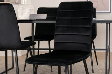 Leif Spisebord med 4stk Windu Lyx Spisestol - Møbler - Bord - Spisegrupper