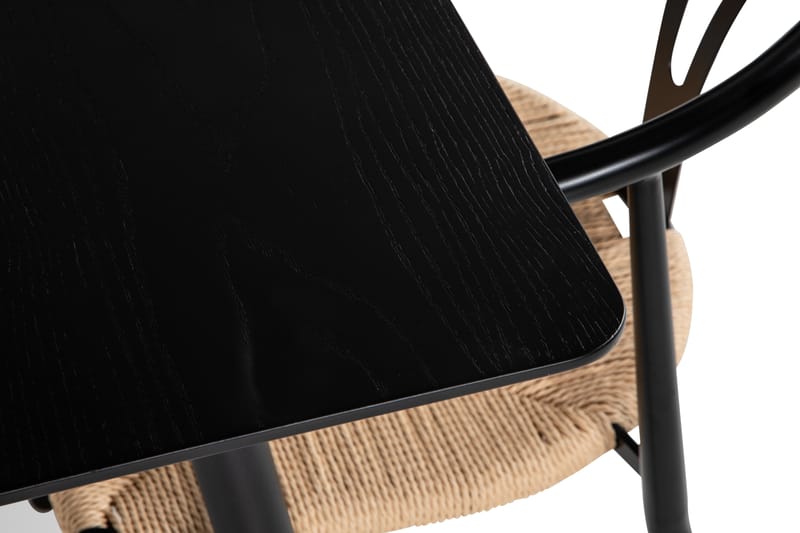 Lilo Spisebord 140 cm med 4 Elysia SpiseStoler Stål - Møbler - Bord - Spisegrupper