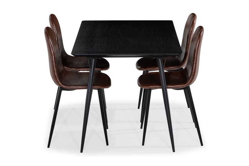 Lilo Spisebord 140 cm med 4 Nibe SpiseStoler - Møbler - Bord - Spisegrupper