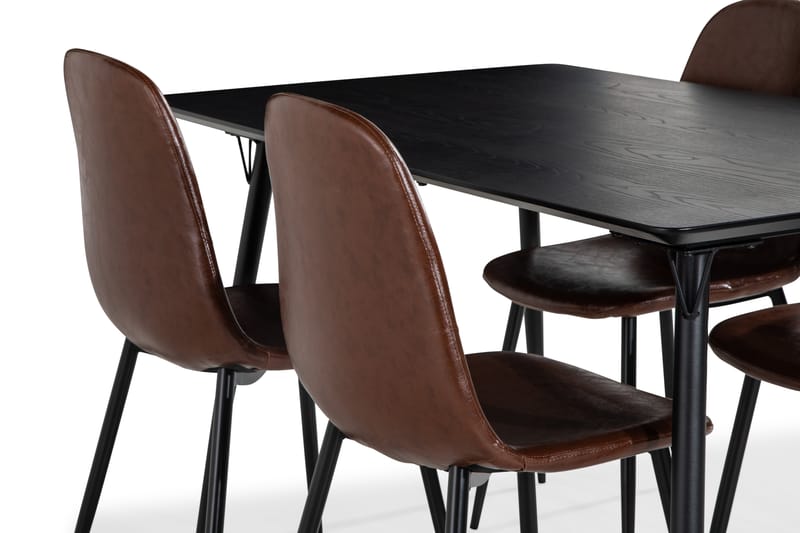 Lilo Spisebord 140 cm med 4 Nibe SpiseStoler - Møbler - Bord - Spisegrupper