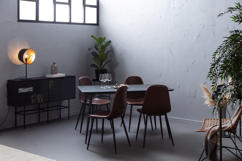 Lilo Spisebord 140 cm med 4 Nibe SpiseStoler - Møbler - Bord - Spisegrupper