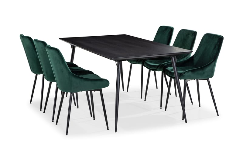 Lilo Spisebord 180 cm med 6 Alsarp KjøkkenStoler - Spisegrupper