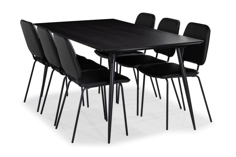 Lilo Spisebord 180 cm med 6 Idril SpiseStoler - Spisegrupper