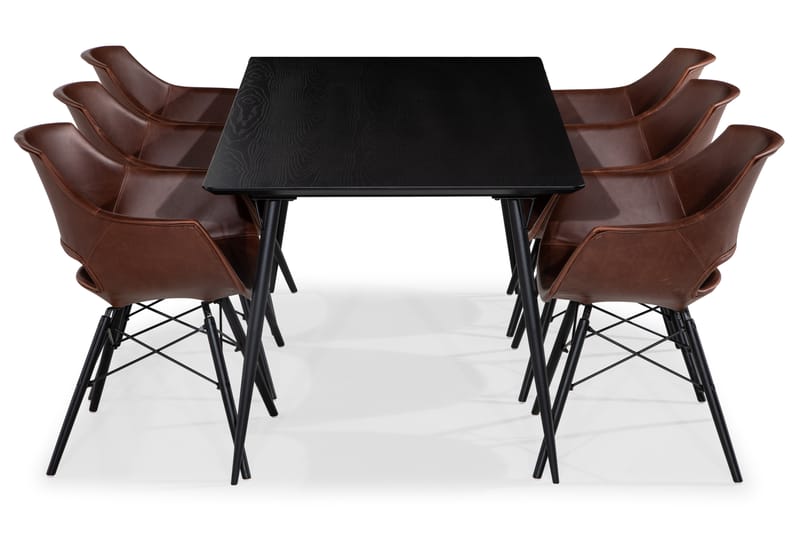 Lilo Spisebord 180 cm med 6 Kairo SpiseStoler - Spisegrupper