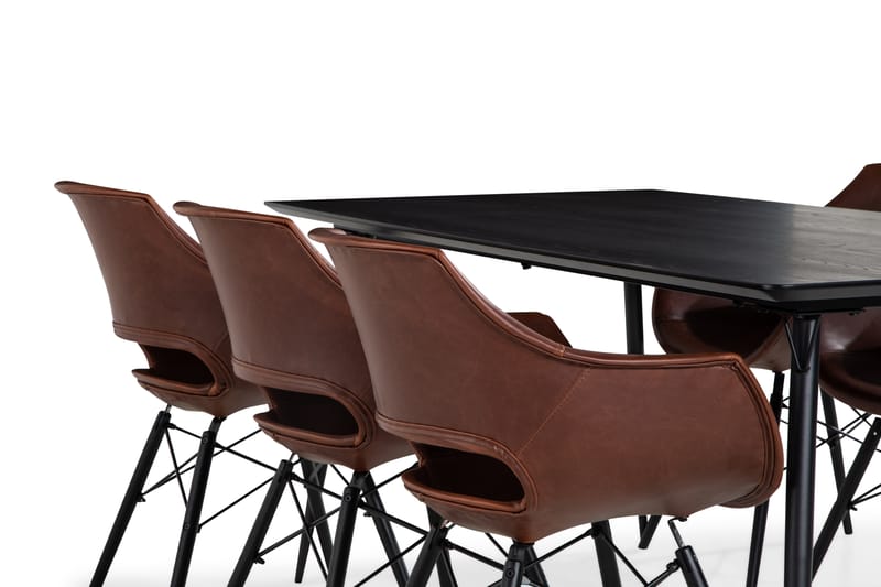 Lilo Spisebord 180 cm med 6 Kairo SpiseStoler - Spisegrupper