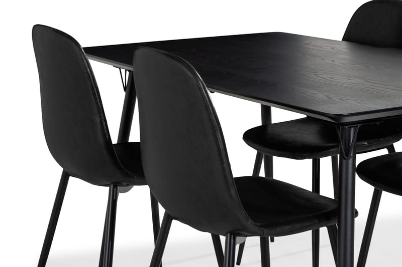 Lilo Spisebord Med 4 stk Nibe Spisestol - Møbler - Bord - Spisegrupper
