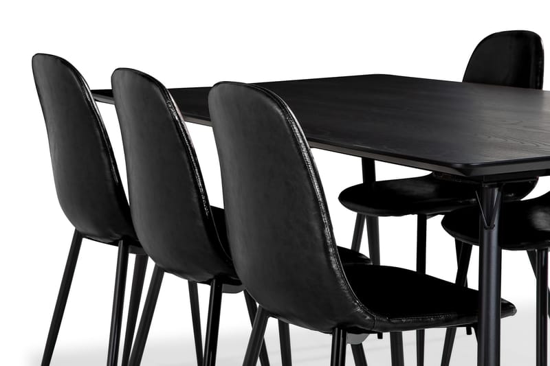 Lilo Spisebord Med 6 stk Nibe Spisestol - Møbler - Bord - Spisegrupper