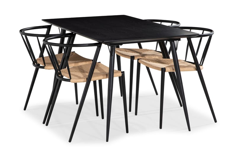 Lilo Spisegruppe 180 cm med 4 Winston SpiseStoler - Møbler - Bord - Spisegrupper