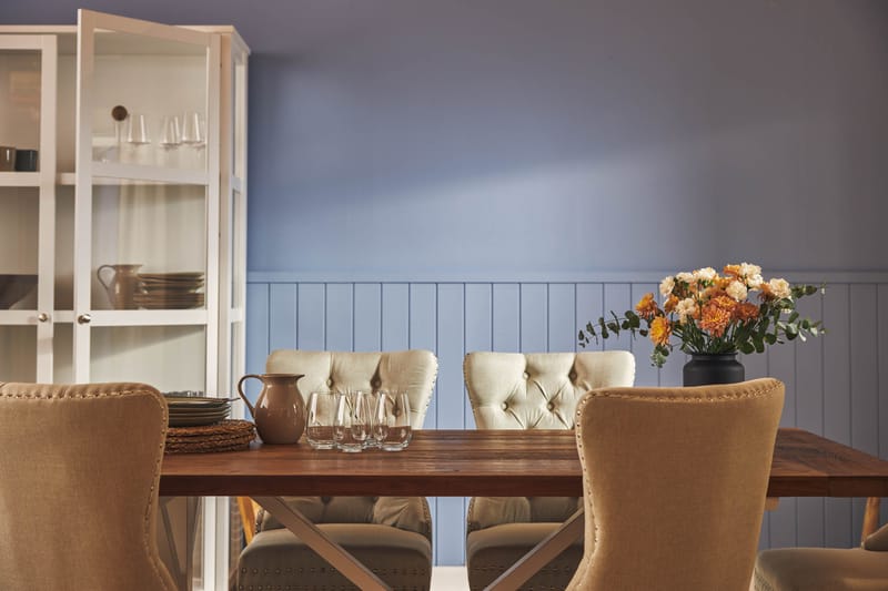 Lyon Forlengbar Spisegruppe 200 cm inkl. 6 Bergviken Stoler - Brun/Hvit - Møbler - Bord - Spisegrupper