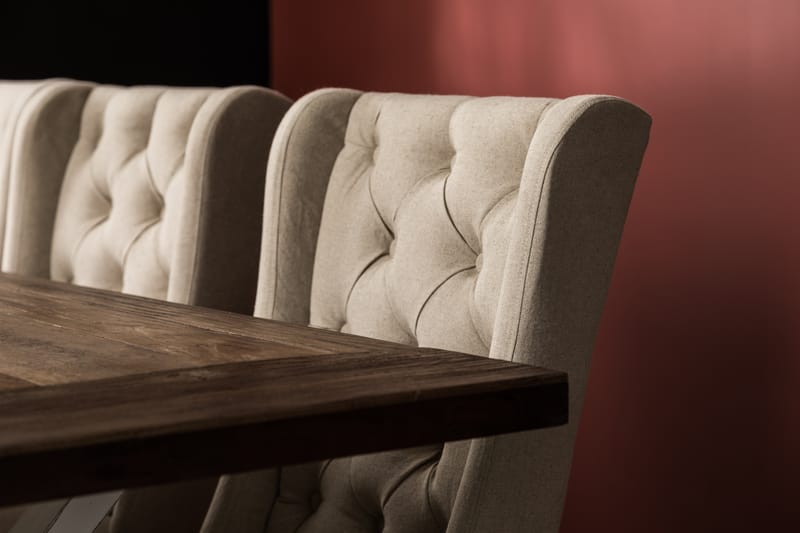 Lyon Forlengningsbar Spisegruppe 200 cm med 6 Irma Stol - Natur/Hvit/Beige - Møbler - Bord - Spisegrupper