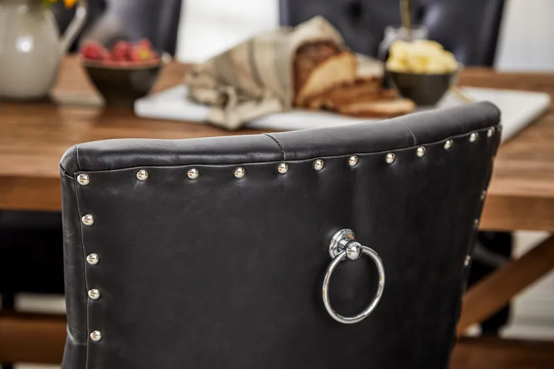 Lyon Forlengningsbar Spisegruppe 200 cm med 6 Tuva Stol - Natur/Svart - Møbler - Bord - Spisegrupper