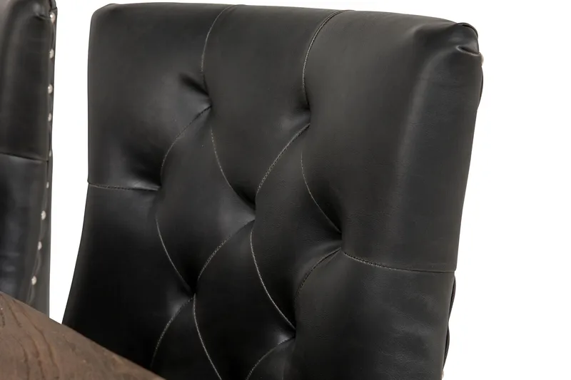 Lyon Forlengningsbar Spisegruppe 200 cm med 6 Tuva Stol - Natur/Svart - Møbler - Bord - Spisegrupper