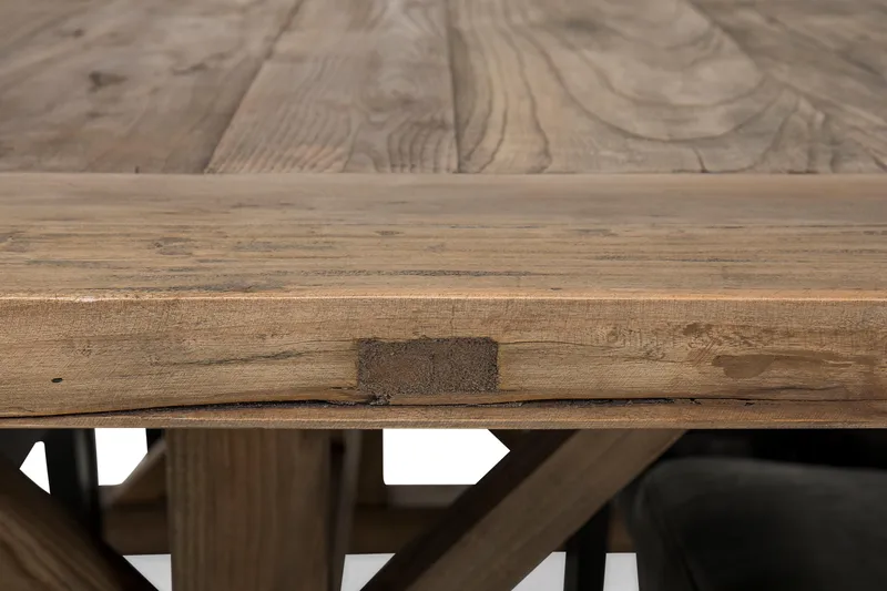 Lyon Forlengningsbar Spisegruppe 200 cm med 6 Tuva Stol - Natur/Svart - Møbler - Bord - Spisegrupper