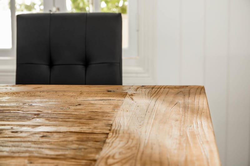 Lyon Forlengningsbar Spisegruppe 200 cm med 6 Viktor Stol - Natur/Hvit/Svart - Møbler - Bord - Spisegrupper