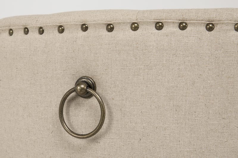 Lyon Spisegruppe Ø150 cm Rund med 4 Viktoria Stoler - Vintage Natur/Hvit/Beige - Møbler - Bord - Spisegrupper