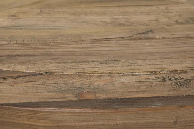 Lyon Spisegruppe Ø150 cm Rund med 6 Viktoria Stoler - Vintage Natur / Hvit / Beige - Møbler - Bord - Spisegrupper