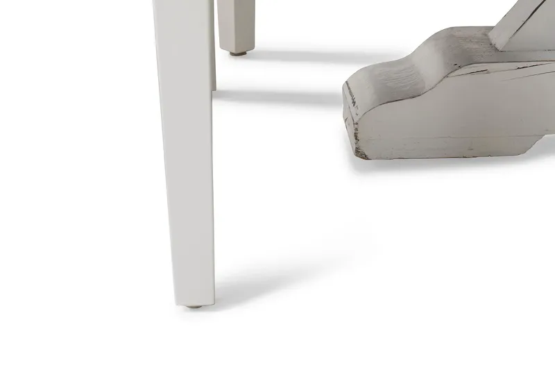 Lyon Spisegruppe Ø150 cm Rund med 6 Viktoria Stoler - Vintage Natur/Hvit/Grå - Møbler - Bord - Spisegrupper