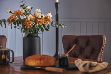 Lyon Spisegruppe 120 cm Rund med 4 Bergviken Stoler Kunstlær - Brun - Møbler - Bord - Spisegrupper