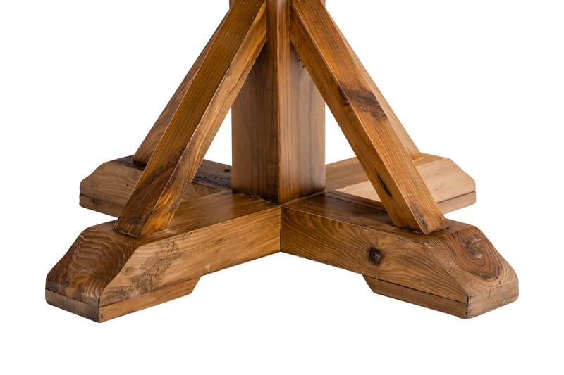 Lyon Spisegruppe 120 cm Rund med 4 Bergviken Stoler Kunstlær - Brun - Møbler - Bord - Spisegrupper