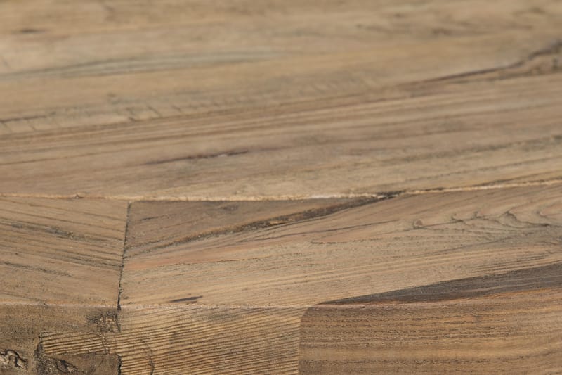 Lyon Spisegruppe 150 cm Rund med 6 Tuva Lenestol - Vintage Alm/Hvit/Svart PU - Møbler - Bord - Spisegrupper