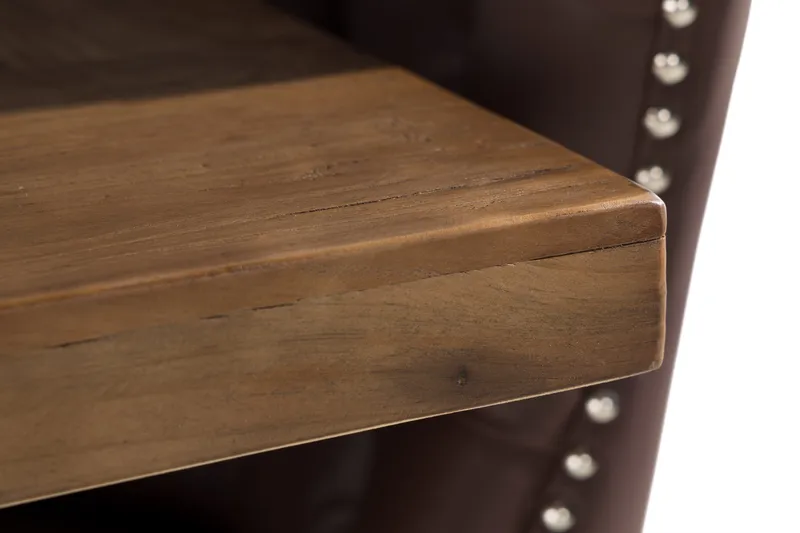 Lyon Spisegruppe 200x100cm inkl 6 Bergviken Stoler Kunstlær - Brun - Møbler - Bord - Spisegrupper