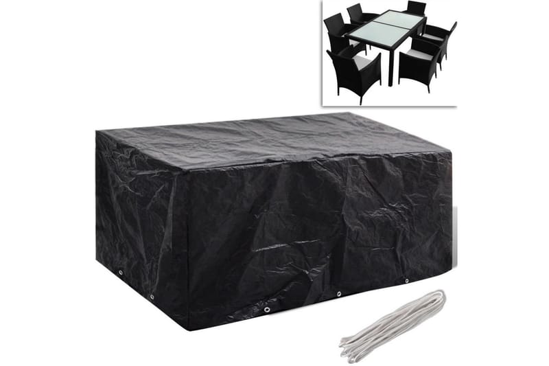 Møbeltrekk 6 Personer Poly Rotting Sett 10 Maljer 240x140 cm - Møbler - Bord - Spisegrupper