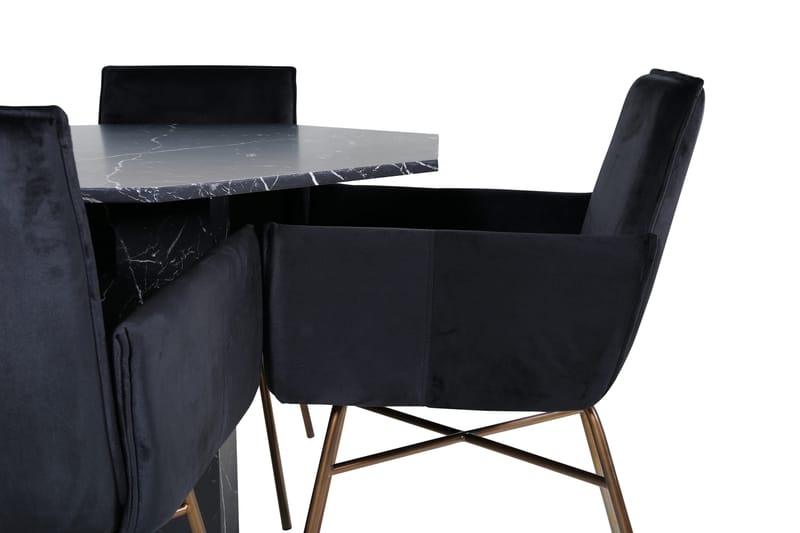 Marbs rundt spisebord med 4 Pippi Spisestol - Møbler - Bord - Spisegrupper