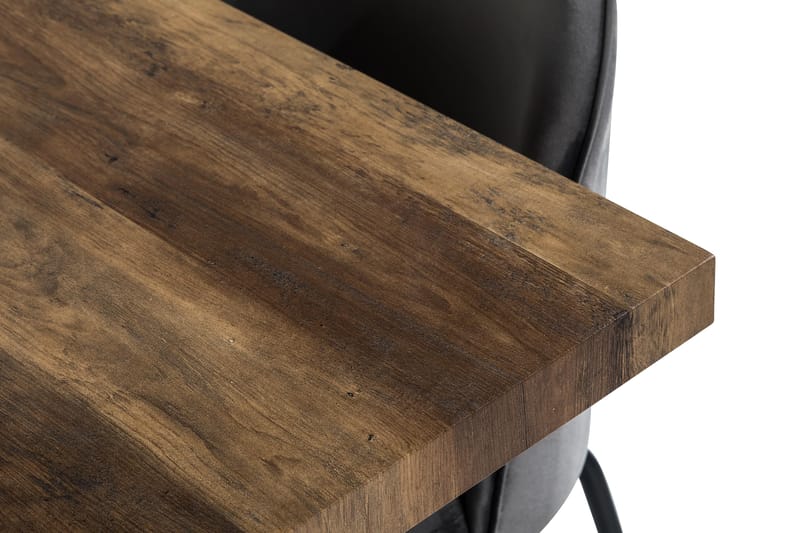 Marcelen Forlengningsbar Spisegruppe 140 cm med 4 Felipe Sto - Brun/Grå/Svart - Møbler - Bord - Spisegrupper