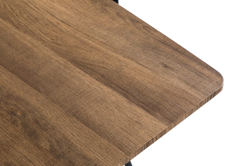Marcelen Forlengningsbar Spisegruppe 140 cm med 4 Nibe Stol - Brun/Svart - Møbler - Bord - Spisegrupper