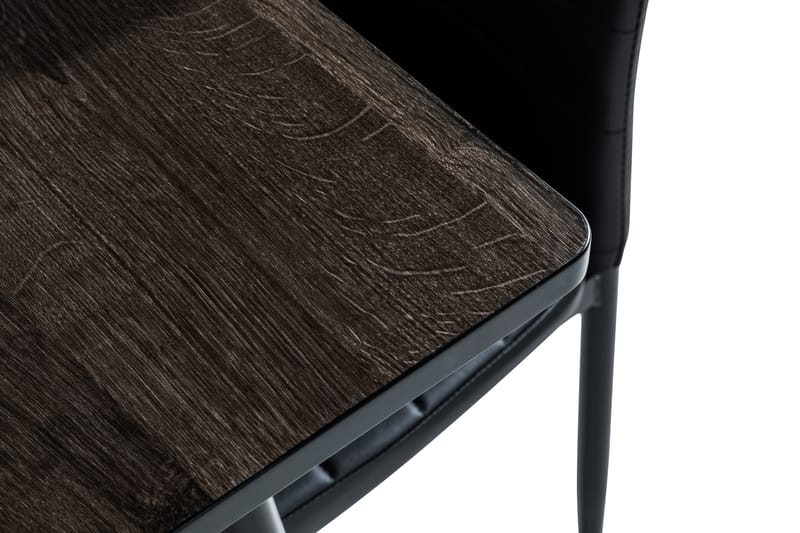 Marcelen Spisegruppe 120 cm med 4 Nibe Stol - Brun/Svart - Møbler - Bord - Spisegrupper