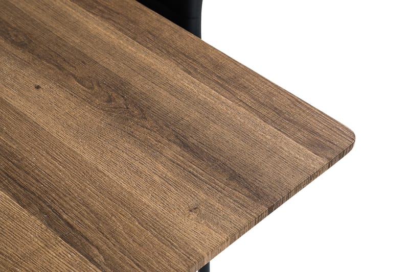 Marcelen Spisegruppe 160 cm med 4 Ted Stol - Brun/Svart - Møbler - Bord - Spisegrupper