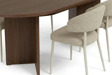 Matgrupp Nordure Beige - Møbler - Bord - Spisegrupper