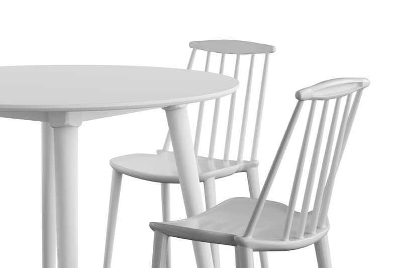 Mioveni Spisebord 106 cm Rundt med 4 Reule Spisestoler - Møbler - Bord - Spisegrupper