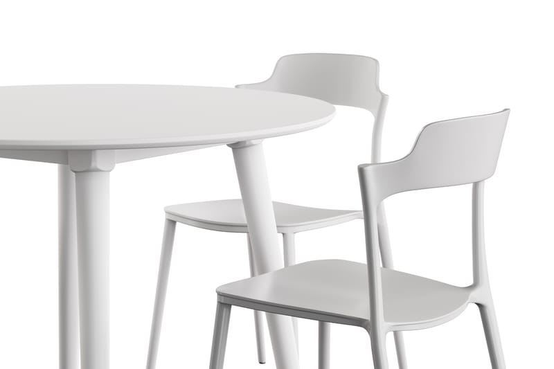 Mioveni Spisebord 106 cm Rundt med 4 Teru Spisestoler - Møbler - Bord - Spisegrupper