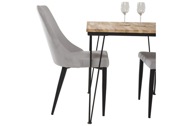 Miva Spisegruppe med 2 Ludde Spisestol - Møbler - Bord - Spisegrupper