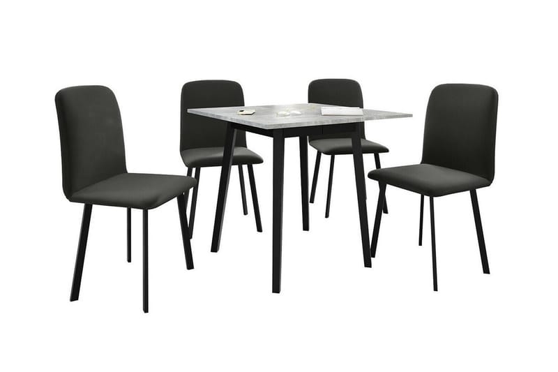 Narberth Spisegruppe - Grå/Svart - Møbler - Bord - Spisegrupper