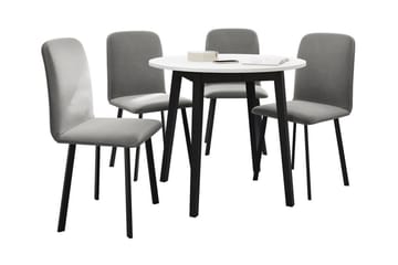 Narberth Spisegruppe - Grå/Svart/Hvit - Møbler - Bord - Spisegrupper