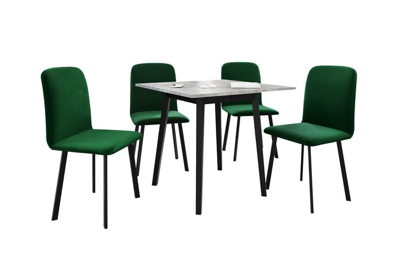 Narberth Spisegruppe - Grønn/Svart - Møbler - Bord - Spisegrupper