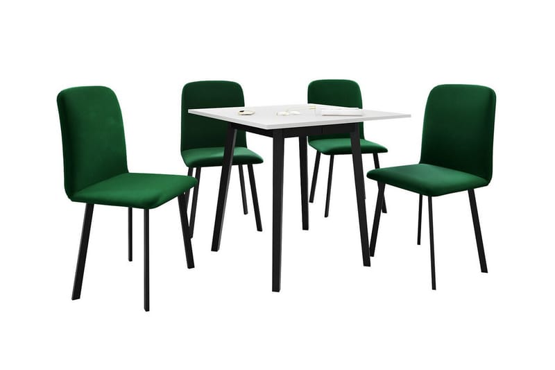 Narberth Spisegruppe - Grønn/Svart - Møbler - Bord - Spisegrupper