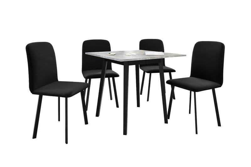 Narberth Spisegruppe - Svart/Rød - Møbler - Bord - Spisegrupper