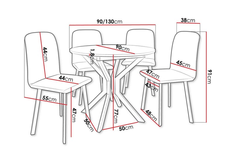 Narberth Spisegruppe - Møbler - Bord - Spisegrupper