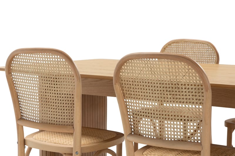 Nixrai Spisebord 240 cm med 6 Bjarshog Spisestoler - Eik - Møbler - Bord - Spisegrupper